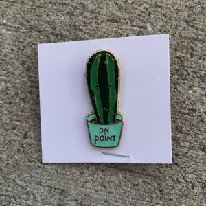 Plant Lover Cactus Enamel Pin